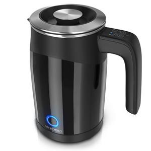 Arendo Wasserkocher, Edelstahl Wasserkocher mit Temperatureinstellung Mini Reisewasserkocher 0,5 Liter