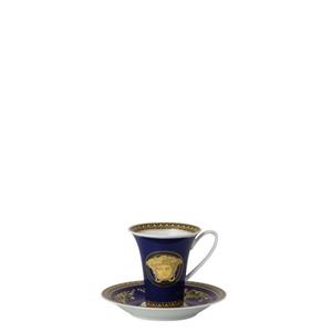 Rosenthal meets Versace Tasse »Ikarus Medusa blue Kaffeetasse 2-tlg.«, Porzellan