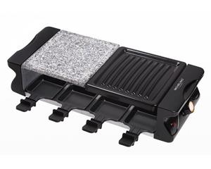 Michelino Raclette Raclett BBQ-Grill für 8 Personen mit 8 Steinplatte