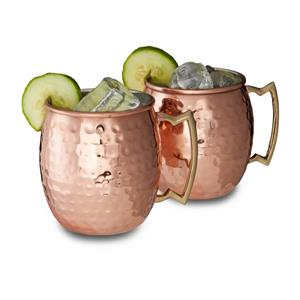 RELAXDAYS Cocktailglas »Moscow Mule Becher 2er Set«, Edelstahl