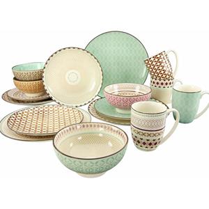 CreaTable Combi-servies Mandala 4 ontwerpen (set)