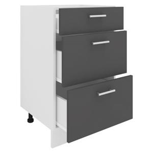 VCM Küchenschrank Breite 50 cm Schublade Unterschrank Küche Küchenmöbel Esilo weiß