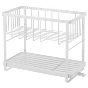 Yamazaki Dish drainer rack 2 levels - Tower - white