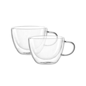 Leonardo DUO Doppelwandtassen 360 ml 2er Set Teegläser transparent
