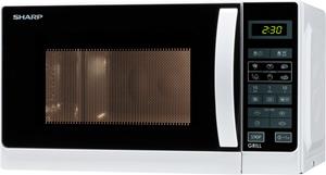 Sharp Home Appliances R-642 WW. Apparaatplaatsing: Aanrecht, Type product: Grill-magnetron, Inhoud (binnenkant): 20 l. Netbelasting: 1270 W. Breedte: 439,5 mm, Diepte: 358,5 mm, Hoogte: 257,8 mm