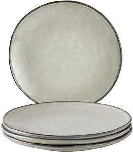Dutch Rose Organic 4 borden 26,5 cm creme