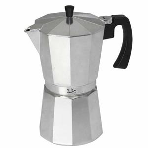 Jata Espressokocher Italienische Kaffeemaschine  CCA9 Edelstahl 9 Tassen