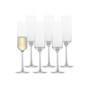 Zwiesel Kristallglas PURE Sektglas 6er Set Sektgläser transparent