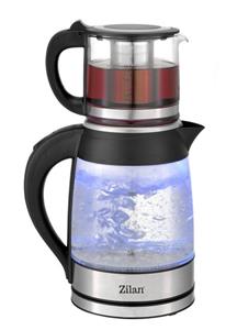 Zilan Wasserkocher ZLN-4858 Semaver Caydanlink, 1,8 l, 2200 W, Warmhaltefunktion, Edelstahl, BPA-frei