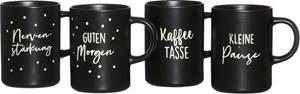 Ritzenhoff & Breker Beker Svart 330 ml, 4-delig (set, 4-delig)