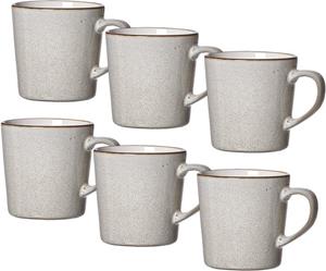 Ritzenhoff & Breker Becher »Visby,«, Steinzeug, Steinzeug, handveredelt, jedes Stück ein Unikat, 400 ml. 6-teilig