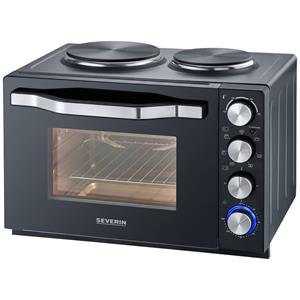 Severin 2074 Mini-oven Timerfunctie, Grillfunctie, Met kookfunctie, Controlelampje 30 l