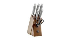 Ballarini Messerblock » Tanaro Messerblockset 7-tlg, Natur Küchenmesser Messer« (7tlg)