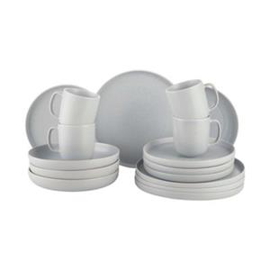 Butlers CASA NOVA Geschirr-Set 16-tlg. grau