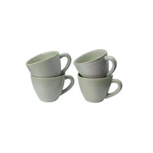 Urbanara Becher »Capela«, Steinzeug, Pistazie - 4er-Set - 8x11 cm