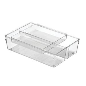 IDesign  Lade Organizer, 4 Vakken, 20.3 x 31.1 x 8.3 cm, Set van 2 St