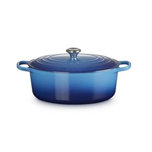 Le Creuset - Signature - Braadpan ovaal 33cm 7,50l Azure