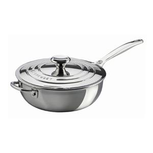 LE CREUSET  RVS - Sauteuse Chef M/D 24cm