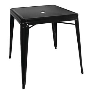 Bolero Bistro tafel vierkant8mm zwart