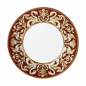 WEDGWOOD  Renaissance Red - Bord 23cm Florentine Accent