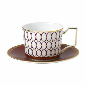 WEDGWOOD  Renaissance Red - Theekop&schotel 0,22l