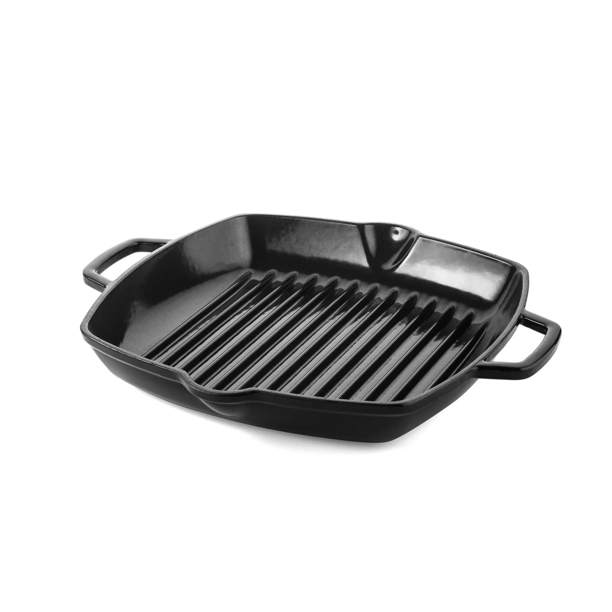 DUCQ Grillpan - Gietijzer - Zwart - 28cm