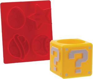 Paladone Super Mario - Question Block Egg Cup & Toast Cutter