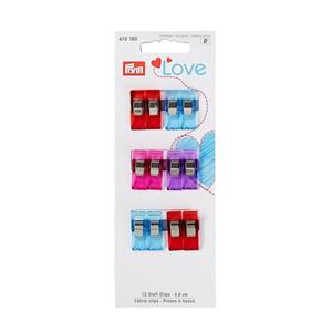 Prym Stickmaschine  Love Stoff Clips 2,6 cm 12 Stück