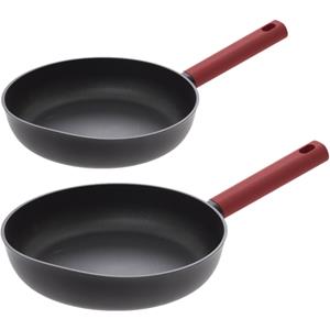 Secret de Gourmet Koekenpannen Valence - D25 en D27 cm - alle warmtebronnen - Zwart