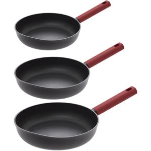 Secret de Gourmet Koekenpannen Valence - D25/27/29 cm - alle warmtebronnen - Zwart