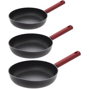 Secret de Gourmet Koekenpannen Valence - D25/27/31 cm - alle warmtebronnen - Zwart