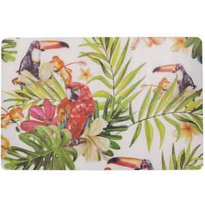 Cosy & Trendy Placemat rechthoekig - tropische toekan print - 29 x 44 cm - Placemats