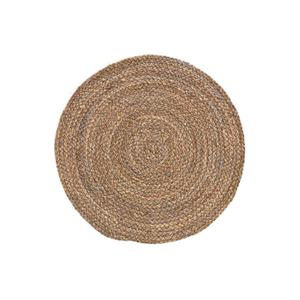 4x Placemats rond rotan handgemaakt 38 cm - Natuurlijke placemats/onderleggers tafeldecoratie - Tafel dekken - Placemats