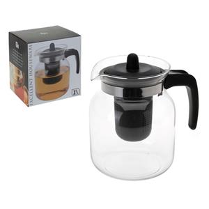 2x stuks glazen theepot met infuser 1,5 liter -