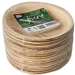 50x Duurzame biologisch afbreekbare schalen palmblad 15 cm -