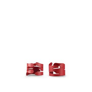 Alessi Serviettenring » Bark for Christmas - Serviettenring, rot«, Stahl, (Packung)