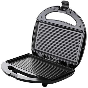 Monzana Contactgrill - Paninigrill - Zwart/Zilver 750W