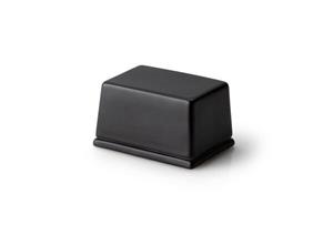 Continenta Butterdose 9x7x6 cm schwarz
