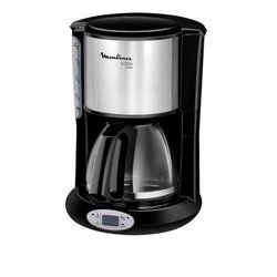 Programmierbare Kaffeemaschine 15 Tassen 1000w schwarz / Edelstahl - fg362810 Moulinex