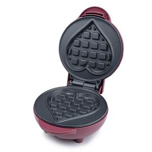 Korona Waffeleisen 41006, Belgische Waffelplatte in Herzform, Mini Waffelautomat, Beere, lila