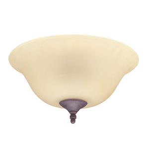 Hunter Amber Bowl ventilatorlamp
