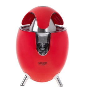 Adler Zitruspresse AD 4013, Saftpresse, elektrisch, Fruchtfleisch Sieb, Edelstahl, rot