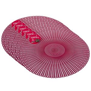 Gerim Placemats - D40 cm - Rood