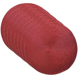 Gerim Placemats - rond - D38 cm - Rood