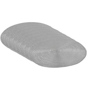 Gerim Placemats - rond - D38 cm - Zilver