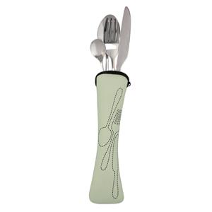 Besteck-set Quid Grün 5 Stücke Metall