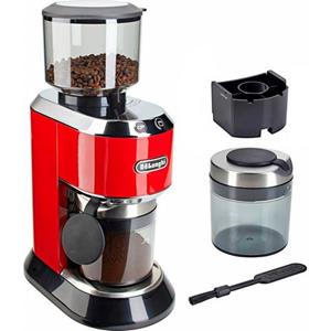 Delonghi De'Longhi Kaffeemühle Dedica KG520.R, 150 W, Kegelmahlwerk, 350 g Bohnenbehälter