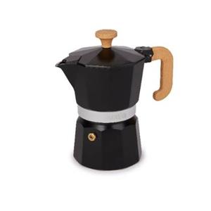 La Cafetière  Espresso Maker, 3 Kopjes, Aluminium, Zwart - La Cafetiè