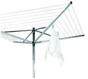 Brabantia Droogmolen Lift O Matic - incl. grondanker, beschermhoes en wasknijpertasje - 50m