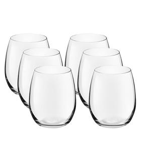 Royal Leerdam 6x Drinkglazen/waterglazen transparant 390 ml Bouquet -